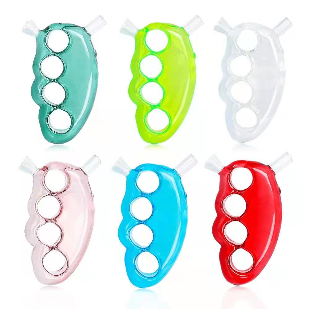 Hand glass water pipe