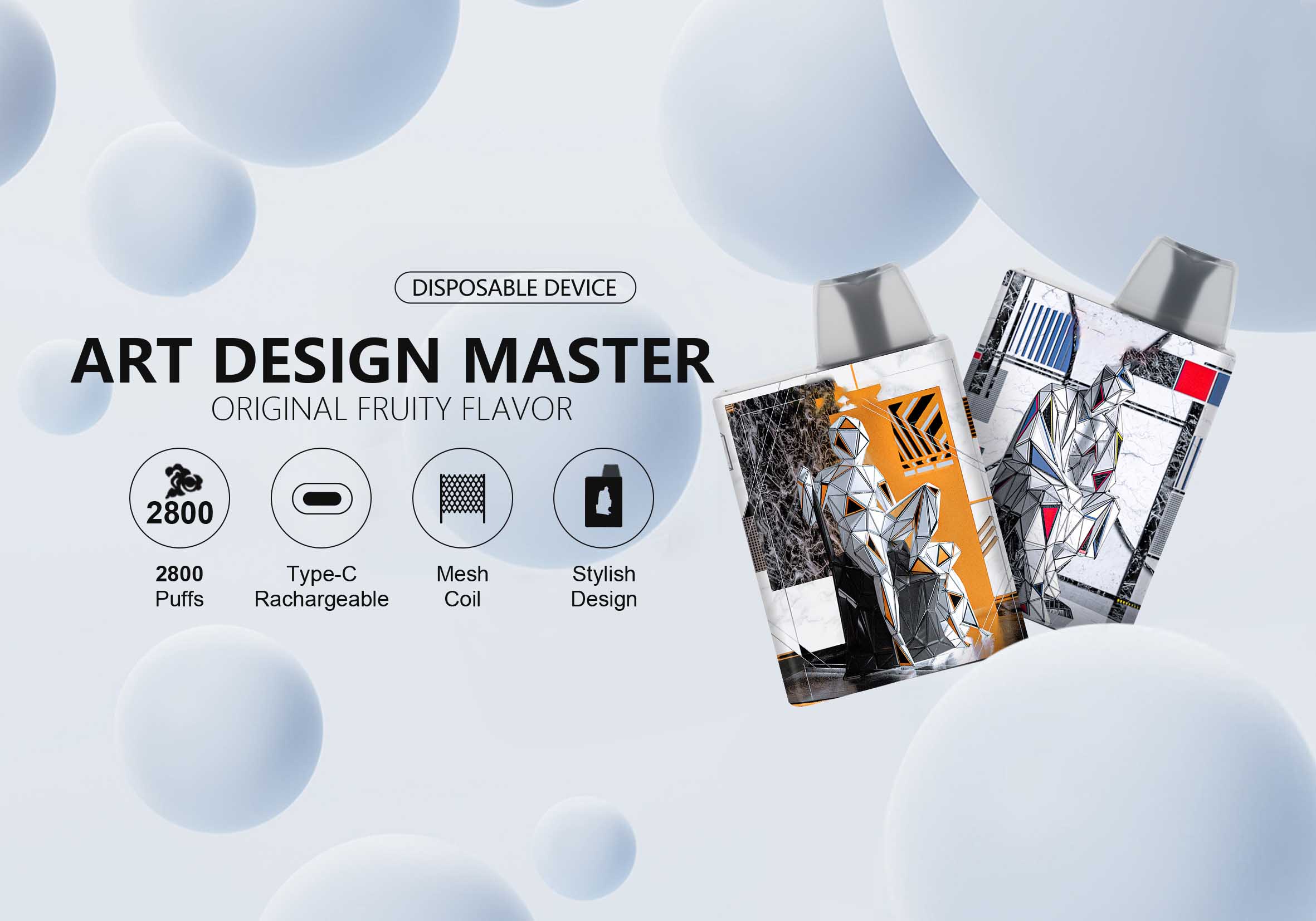 2800puffs , 3% nic disposable vape pen